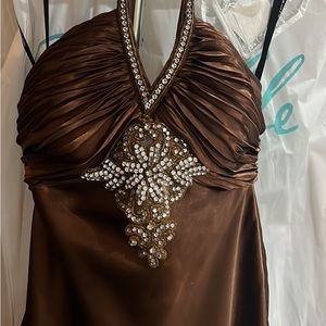 Satin and sequins